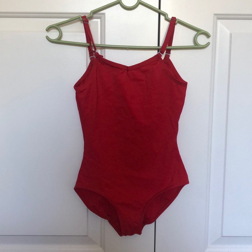 💃CAPEZIO DANCE RED LEOTARD 💃